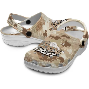 custom coors light beer beige camou beige brown clogs high quality hey clogs