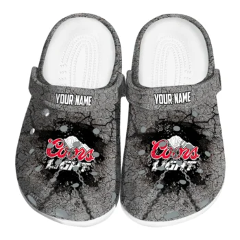 custom coors light beer heart necklace gray black clogs best selling hey clogs