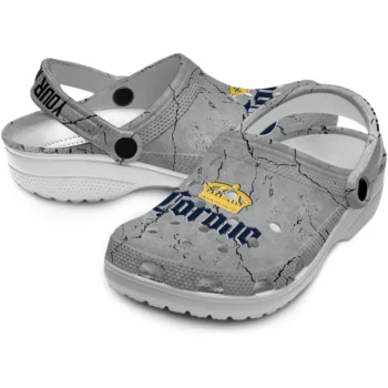 custom corona beer bold script gray yellow clogs high quality hey clogs