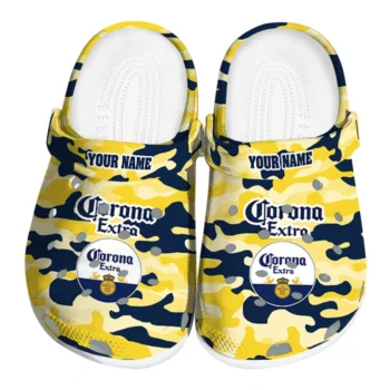 custom corona beer yellow camouflage yellow navy clogs best selling hey clogs