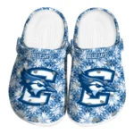 custom creighton bluejays snowflake mosaic clogs best selling