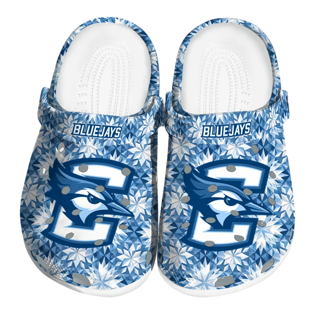 custom creighton bluejays snowflake mosaic clogs best selling custom creighton bluejays snowflake mosaic clogs best selling