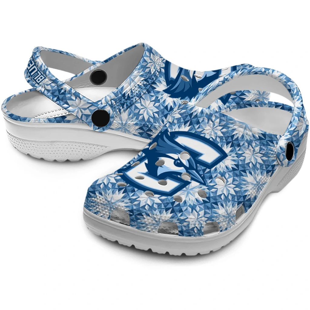 custom creighton bluejays snowflake mosaic clogs high quality custom creighton bluejays snowflake mosaic clogs high quality