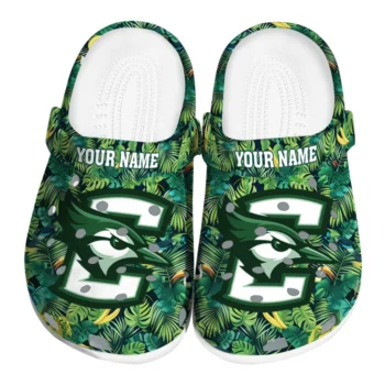 custom creighton bluejays tropical leaves clogs best selling
