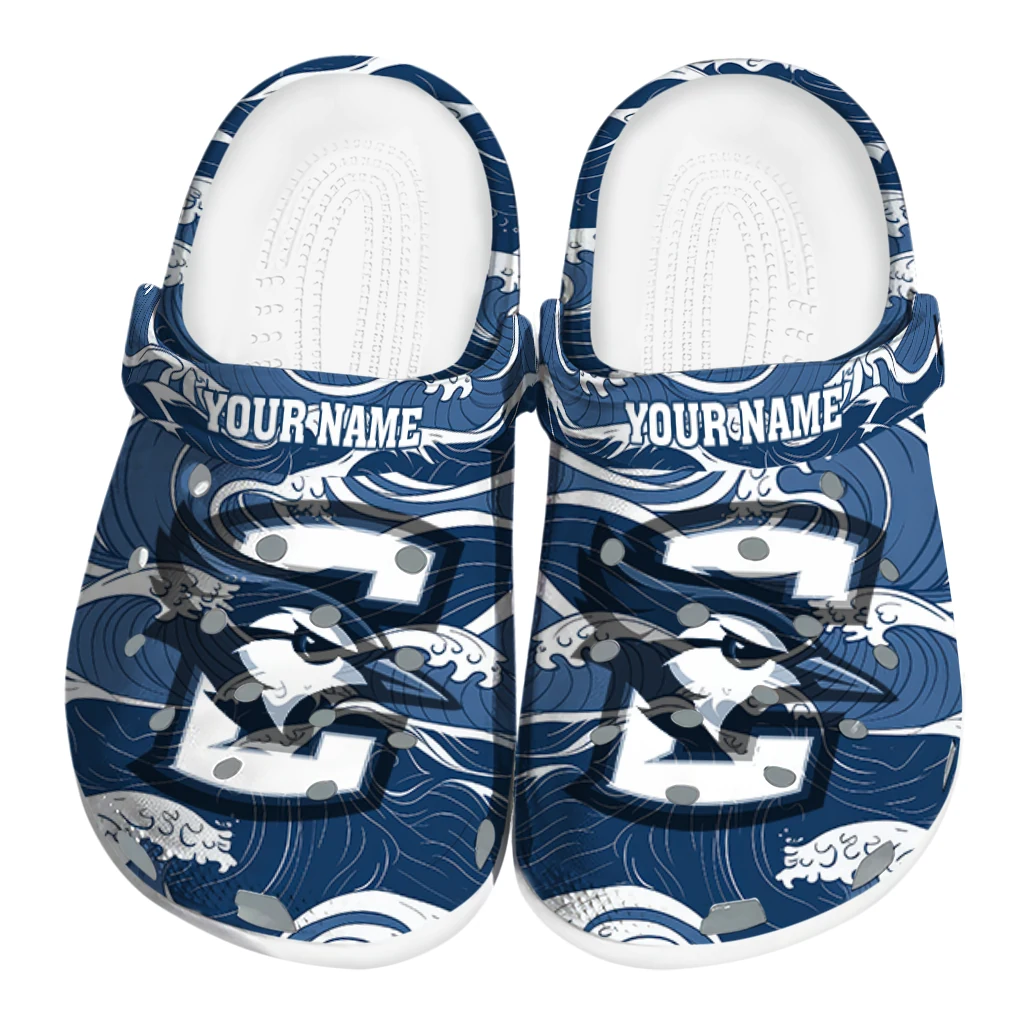 custom creighton bluejays wave flow clogs best selling custom creighton bluejays wave flow clogs best selling