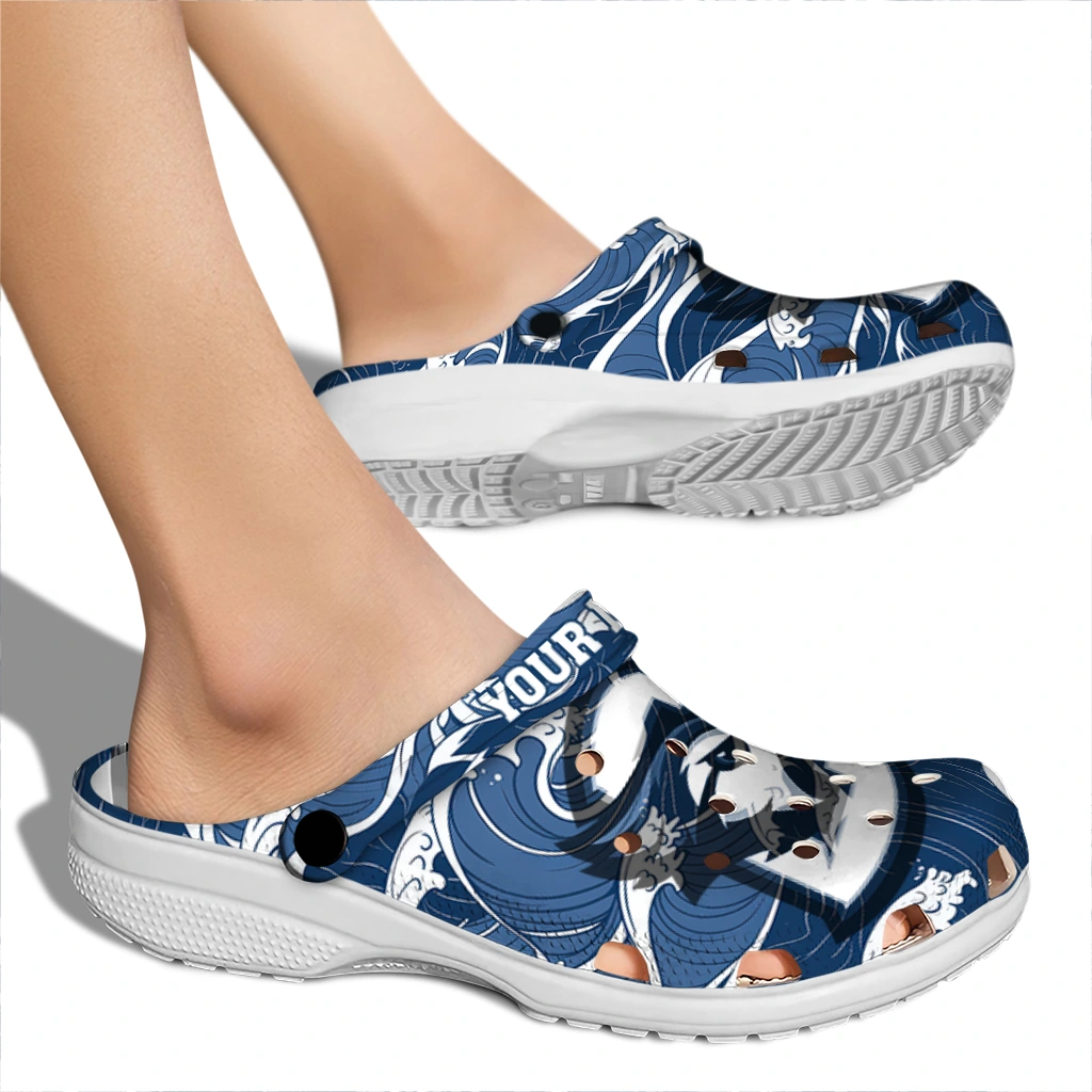 custom creighton bluejays wave flow clogs fashion forward custom creighton bluejays wave flow clogs fashion forward