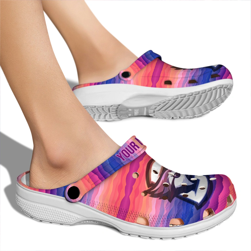 custom creighton bluejays wavy stripes clogs fashion forward custom creighton bluejays wavy stripes clogs fashion forward