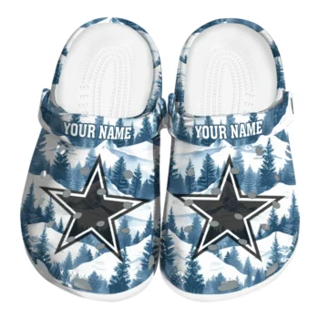 custom dallas cowboys snowy mountains clogs best selling