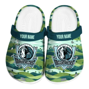 custom dallas mavericks hills illustration clogs best selling