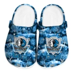 custom dallas mavericks snowy hills clogs best selling