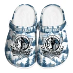 custom dallas mavericks snowy mountains clogs best selling