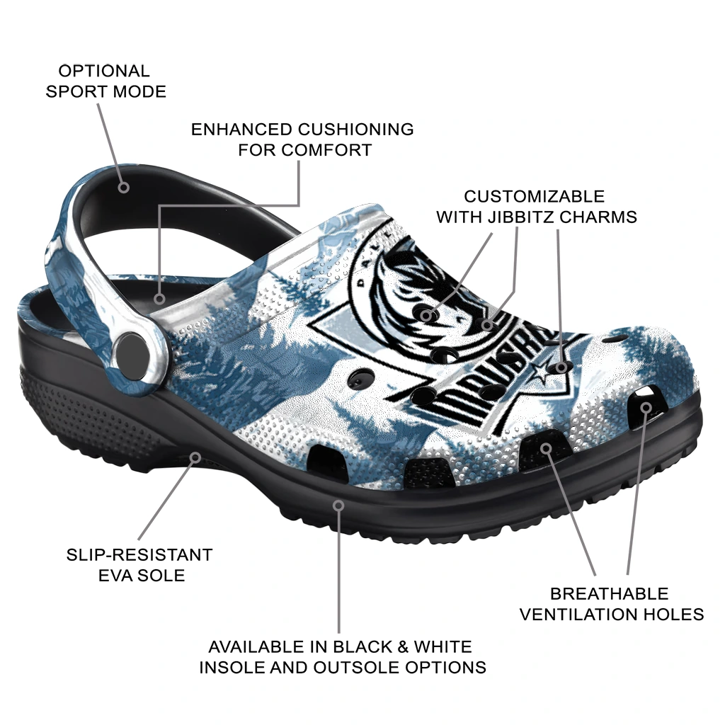 custom dallas mavericks snowy mountains clogs new arrival custom dallas mavericks snowy mountains clogs new arrival