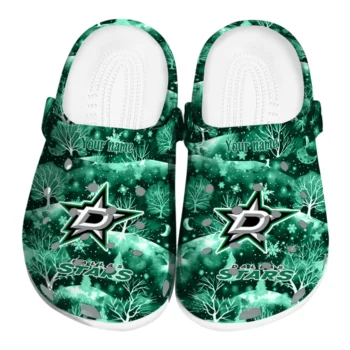 custom dallas stars snowy hills clogs best selling