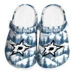 custom dallas stars snowy mountains clogs best selling
