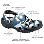 custom dallas stars snowy mountains clogs best selling