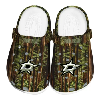custom dallas stars woods forest designs clogs best selling