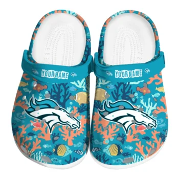 custom denver broncos tropical fish ocean clogs best selling