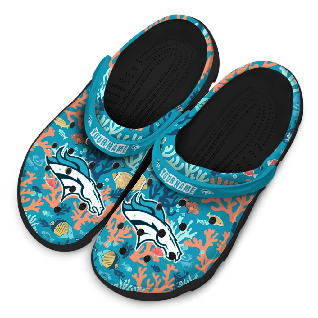 custom denver broncos tropical fish ocean clogs latest model custom denver broncos tropical fish ocean clogs latest model