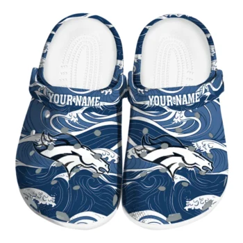 custom denver broncos wave flow clogs best selling