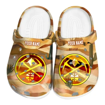 custom denver nuggets desert layers clogs best selling