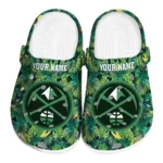 custom denver nuggets tropical leaves clogs best selling