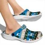custom detroit lions christmas motif clogs best selling