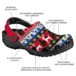 custom detroit pistons christmas motif clogs best selling