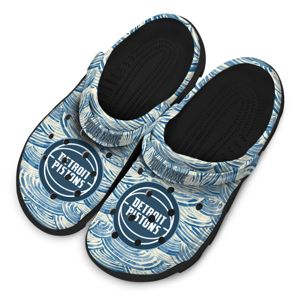 custom detroit pistons sea swirls clogs latest model custom detroit pistons sea swirls clogs latest model