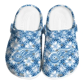 custom detroit red wings snowflake mosaic clogs best selling