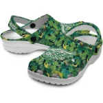 custom detroit red wings tropical leaves clogs best selling
