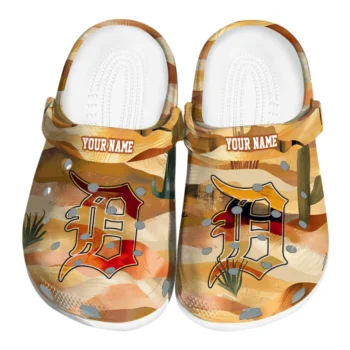 custom detroit tigers desert layers clogs best selling