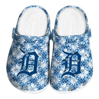 custom detroit tigers snowflake mosaic clogs best selling