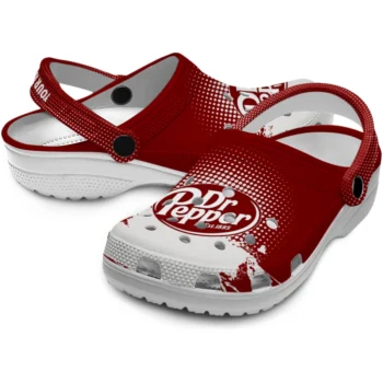 custom dr pepper burst red white clogs high quality hey clogs
