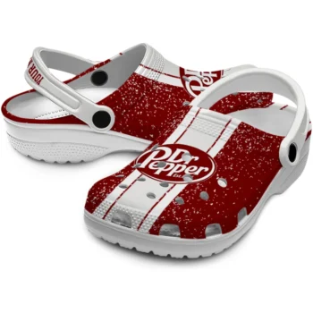 custom dr pepper classic red white clogs high quality hey clogs