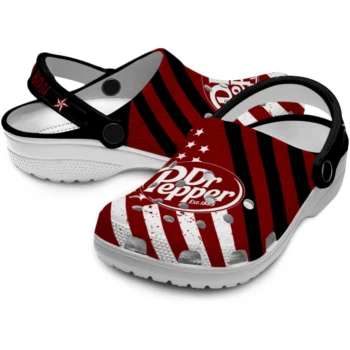 custom dr pepper classic stars red black clogs high quality hey clogs