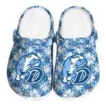 custom drake bulldogs snowflake mosaic clogs best selling