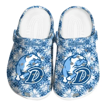 custom drake bulldogs snowflake mosaic clogs best selling