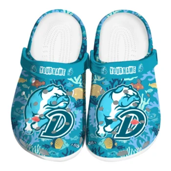 custom drake bulldogs tropical fish ocean clogs best selling