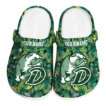 custom drake bulldogs tropical leaves clogs best selling