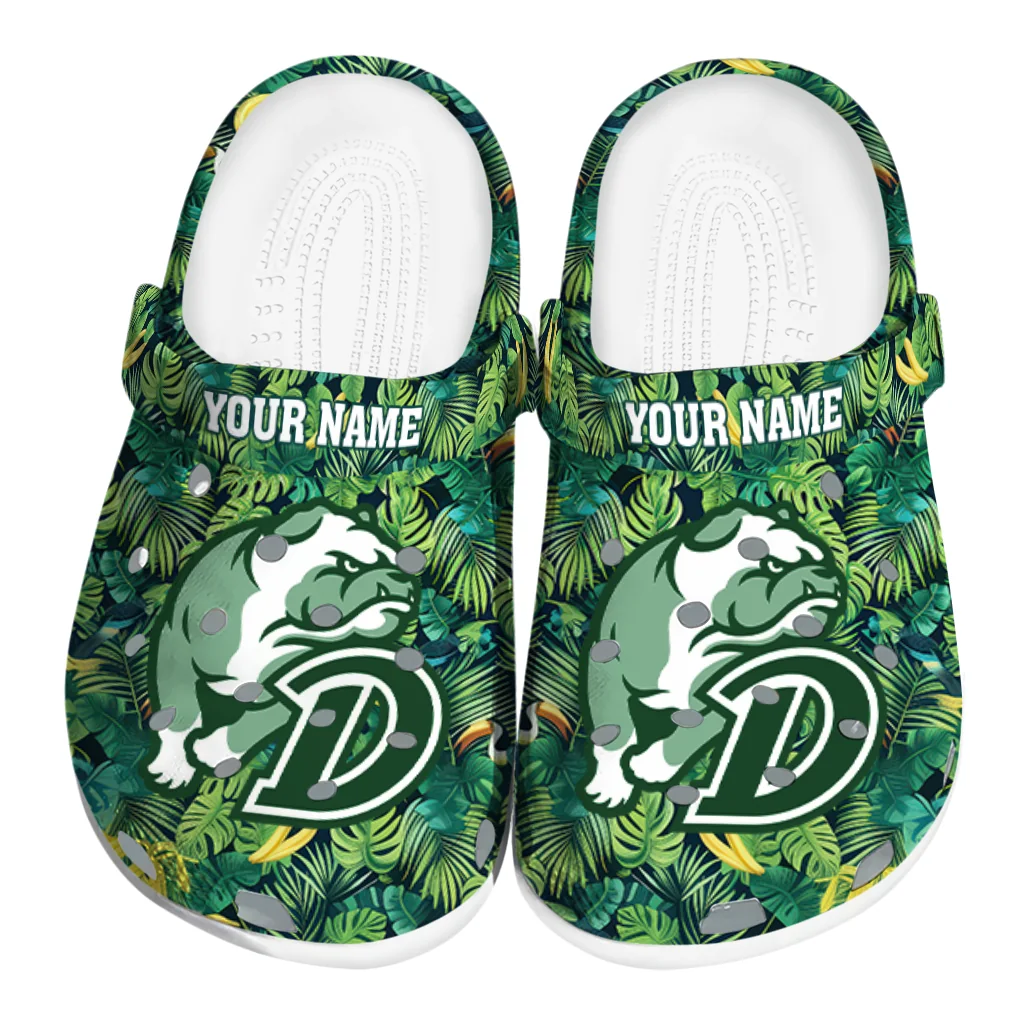 custom drake bulldogs tropical leaves clogs best selling custom drake bulldogs tropical leaves clogs best selling
