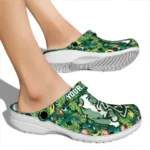 custom drake bulldogs tropical leaves clogs best selling