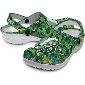 custom drake bulldogs tropical leaves clogs high quality