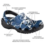 custom drake bulldogs wave flow clogs best selling