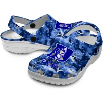 custom duke blue devils snowy hills clogs high quality