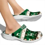custom eastern michigan eagles christmas motif clogs best selling