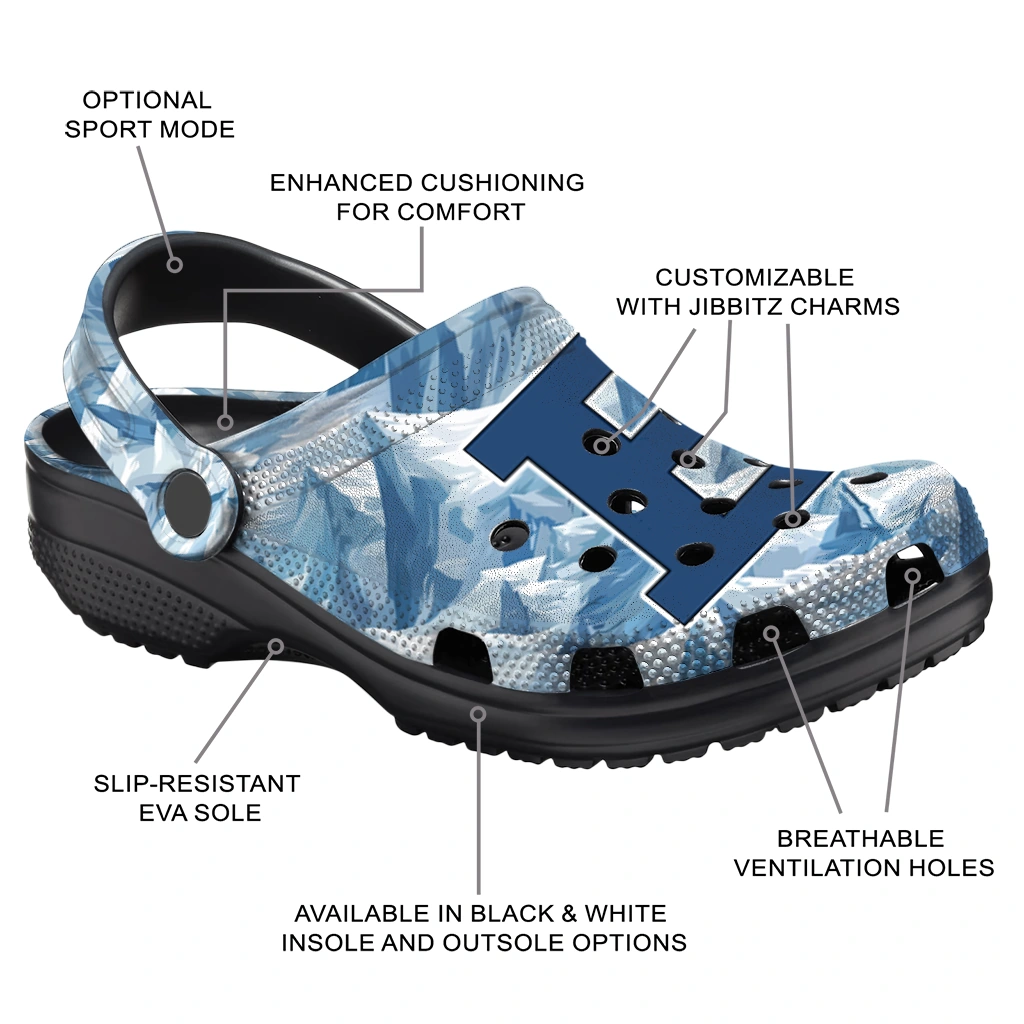 custom eastern michigan eagles mountain artwork clogs new arrival custom eastern michigan eagles mountain artwork clogs new arrival