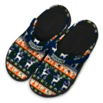 custom edmonton oilers christmas motif clogs best selling