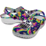 custom edmonton oilers swirling mushrooms clogs best selling
