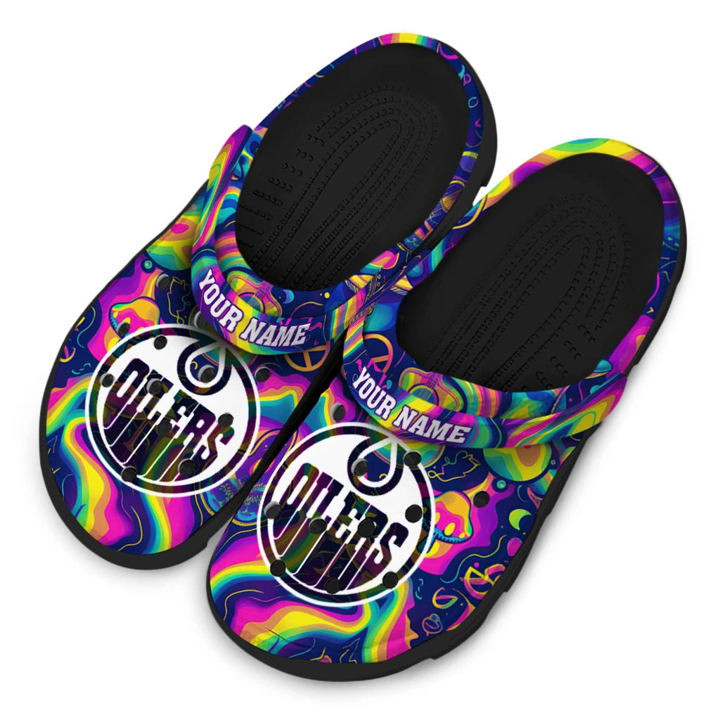 custom edmonton oilers swirling mushrooms clogs latest model custom edmonton oilers swirling mushrooms clogs latest model