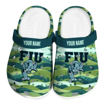 custom fiu panthers hills illustration clogs best selling
